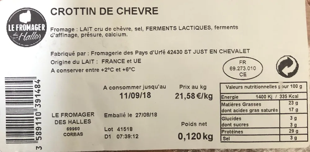 Crottin de chèvre