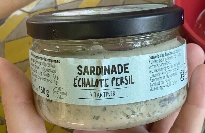 sardinade échalote persil