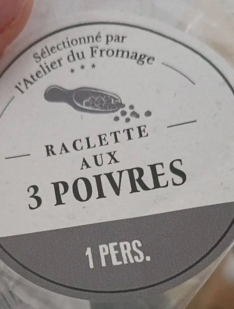 Raclette aux poivres