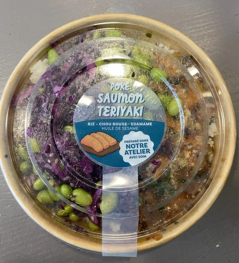 Poké saumon teriyaki