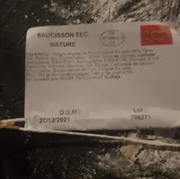 Saucisson sec nature