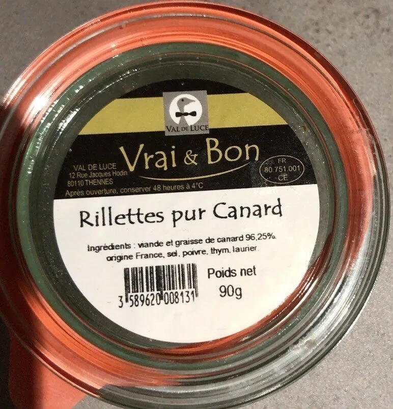Rillettes pur canard