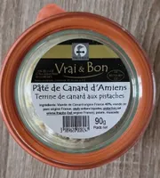 Pâte de canard d'Amiens terrine de canard aux pistaches