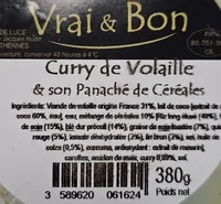Curry de volaille et son panaché de céréales