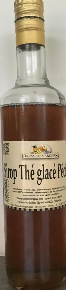 Sirop thé glacé pêche