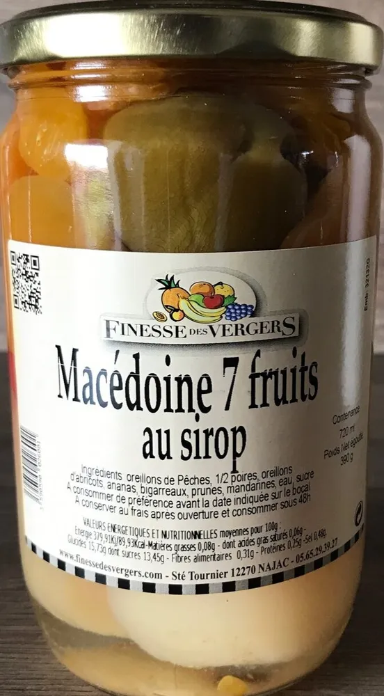 Macédoine 7 fruits au sirop