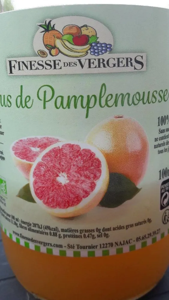 Pur jus de pamplemousse Bio
