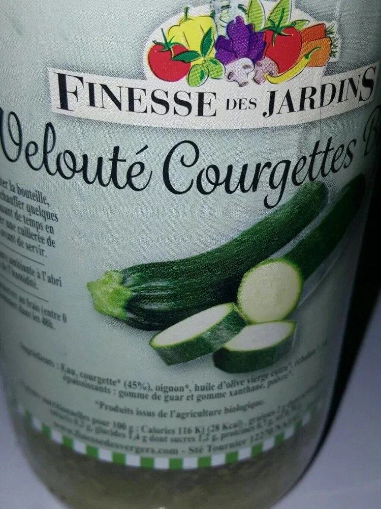 Velouté courgettes Bio