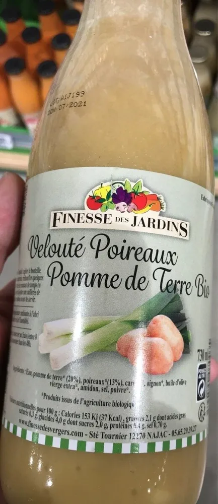 Velouté poireaux pomme de terre bio