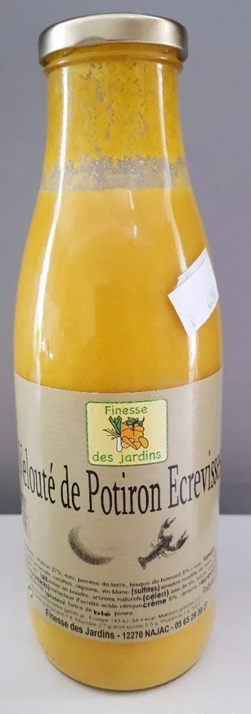 Velouté de potiron écrevisses