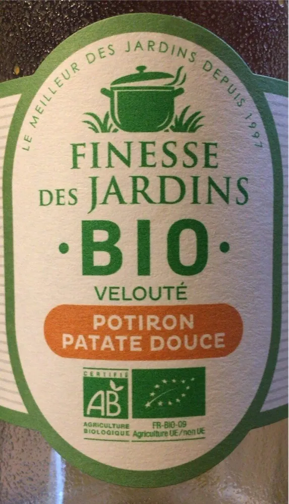 Veloute potiron patate douce