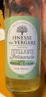 Boisson petillante saveur menthe citron