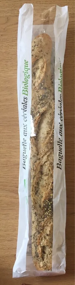 Baguette aux cereales biologique