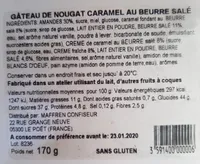 Gâteau de nougat caramel au beurre salé