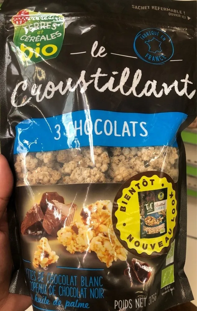 Le croustillant 3 chocolats