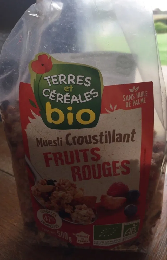 Muesli croustillant fruits rouges BIO
