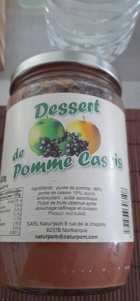 Dessert Pomme Cassis