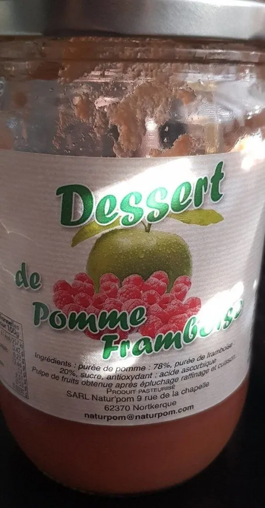 Compote pomme Framboise