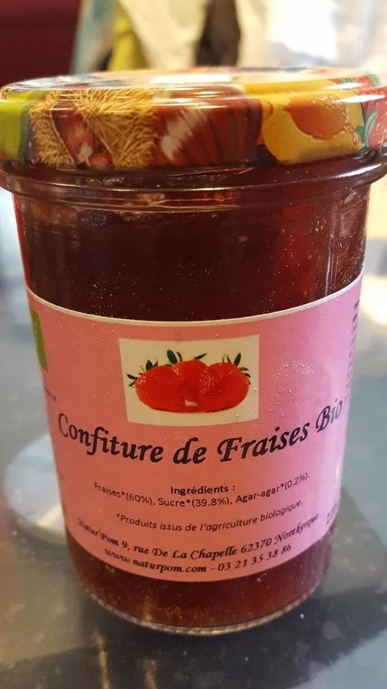 Confiture de fraise bio