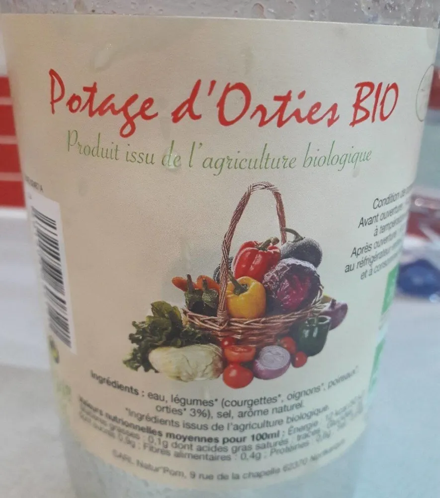 Potage d'orties bio