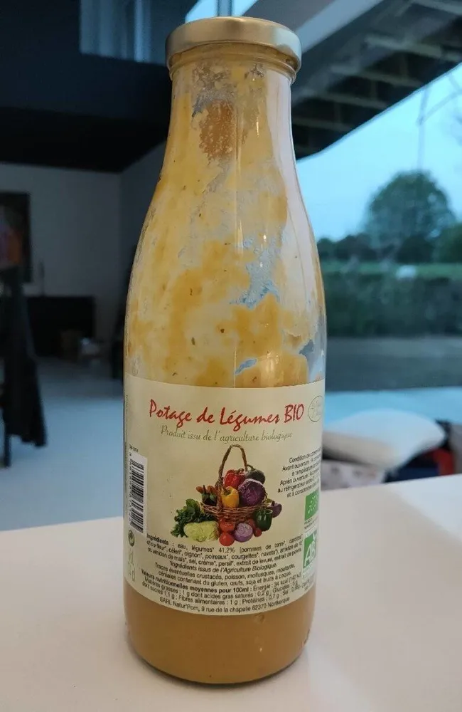 Potage de légumes bio