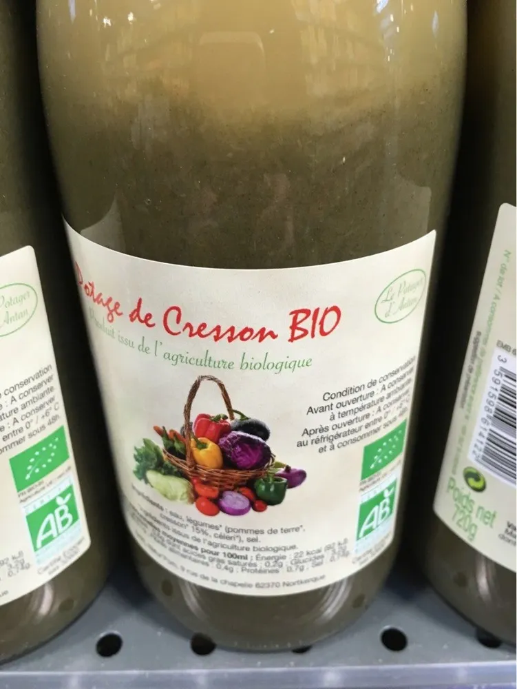 Potage cresson bio