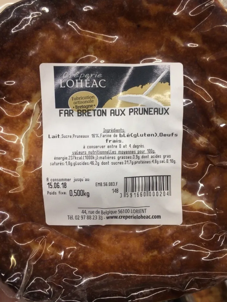 Far breton aux pruneaux