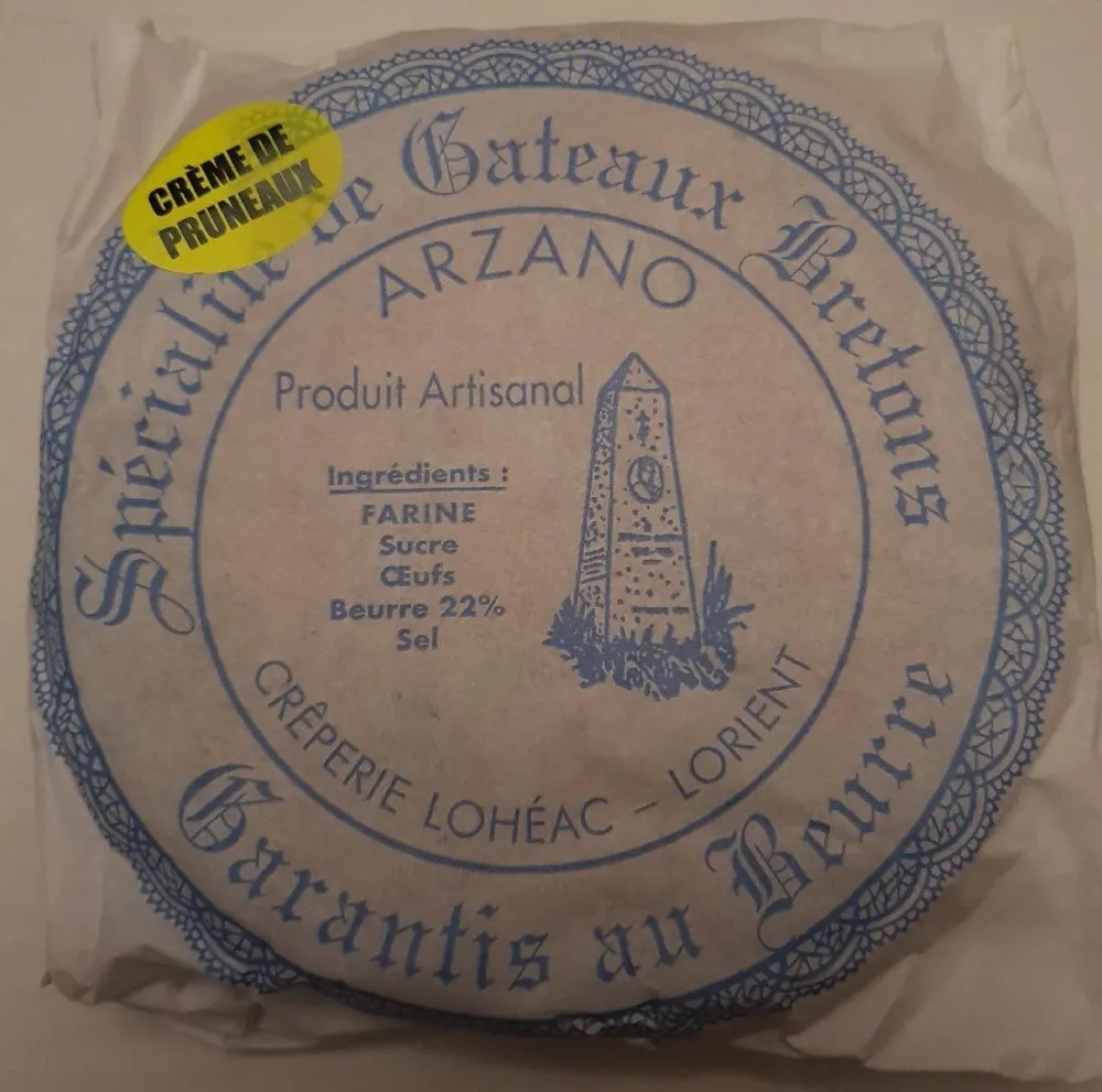 Gâteau Breton Pruneaux Pur Beurre