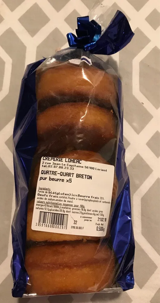 Quatre-Quart Breton Pur Beurre