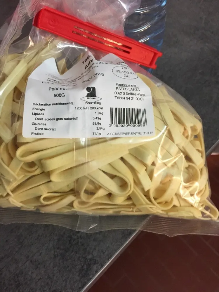 Tagliatelles aux oeufs frais