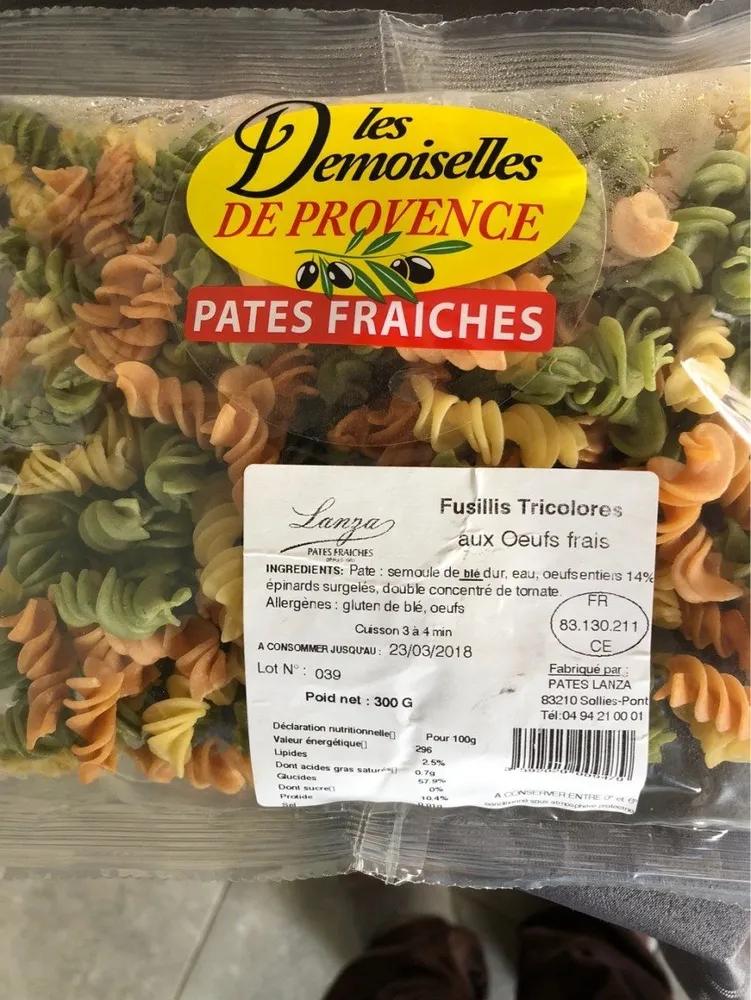 Pates fraiches