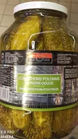 Cornichons polonais à l'aigre douce
