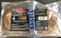 4 bagels au pavot
