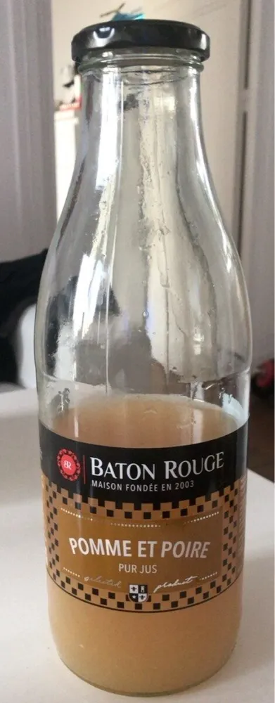 Jus de pomme et poire