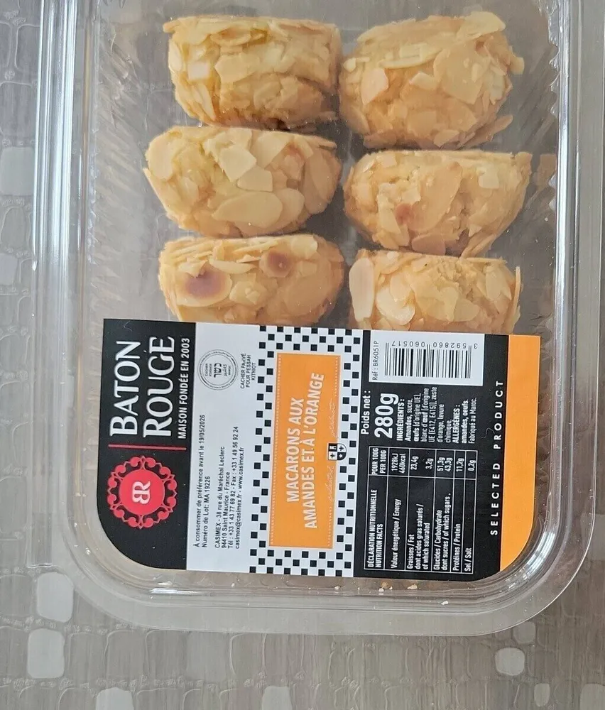 Macarons aux amandes et à l'orange