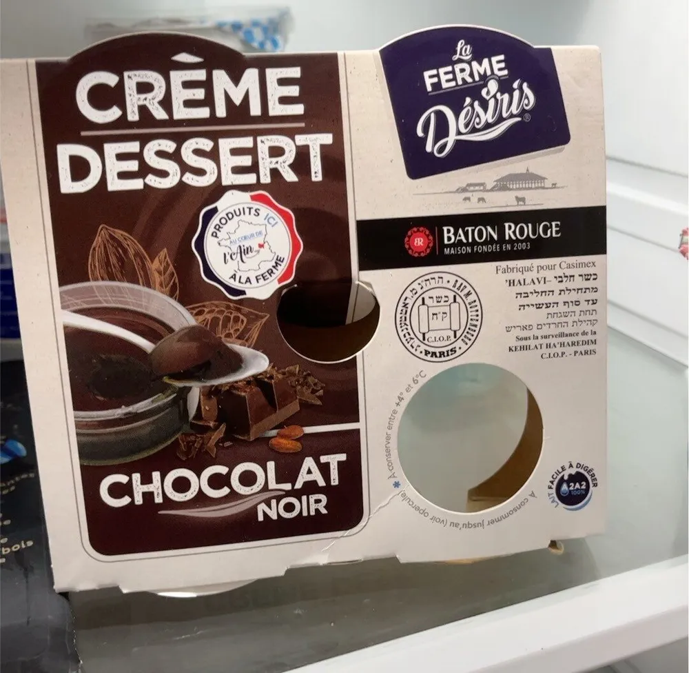Creme desserr chcocolar noir
