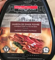 Jambon De Dinde Fumé, Au Poivre, 180 Grammes