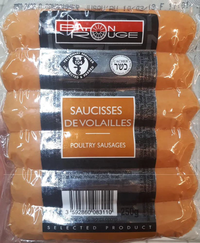 Saucisses de volaille