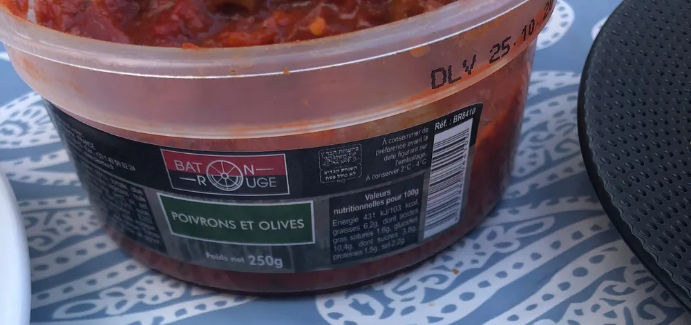 Poivrons et olives