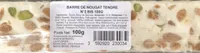 BARRE DE NOUGAT TENDRE N°2 BIS 100G