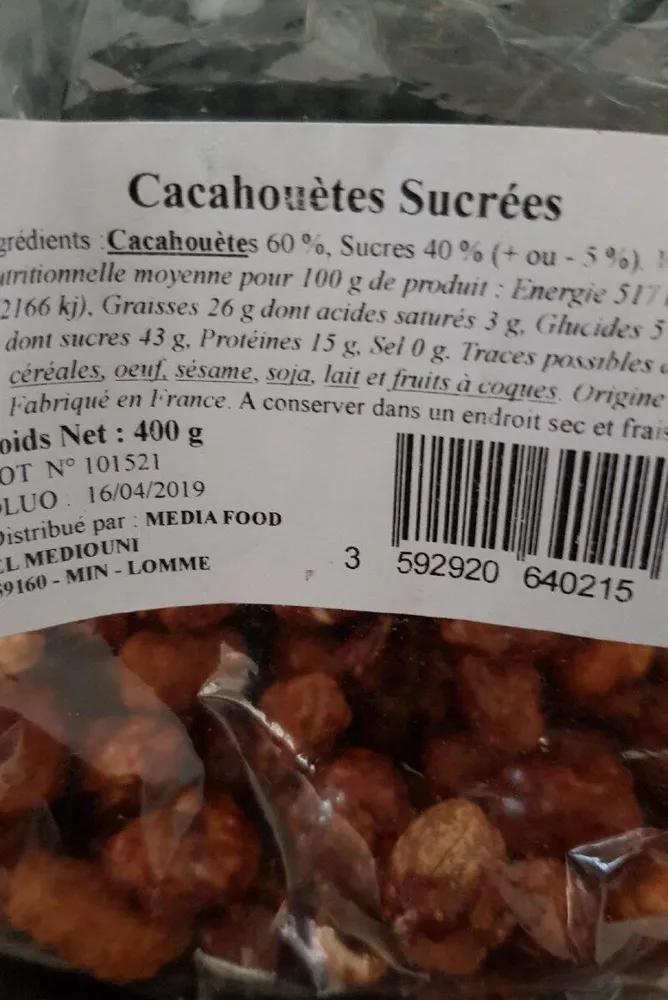 Cacahuète sucrée