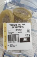 Tranche de kiwi déshydratée