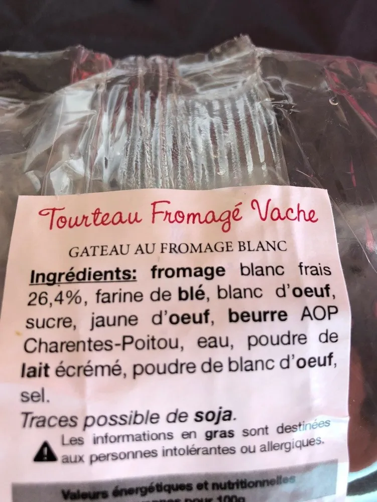 Tourteau Fromagé Vache