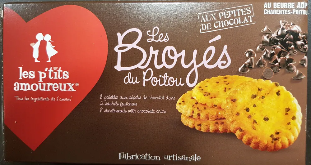 Les broyés du Poitou aux pépites de chocolat