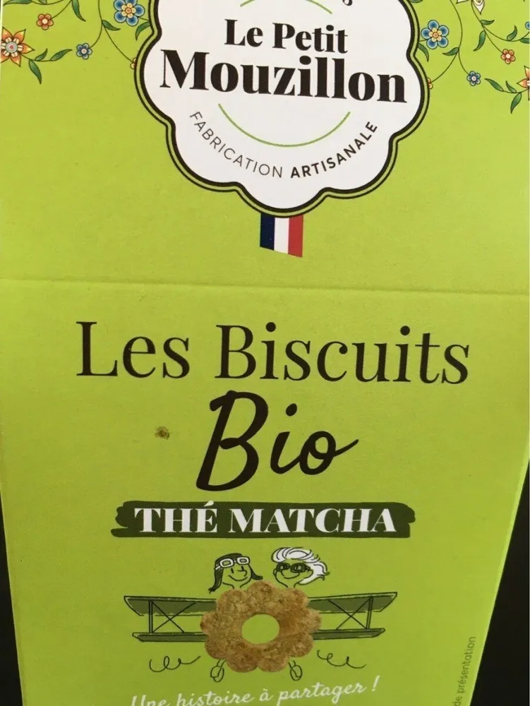 Biscuits Bio pur beurre au thé Matcha