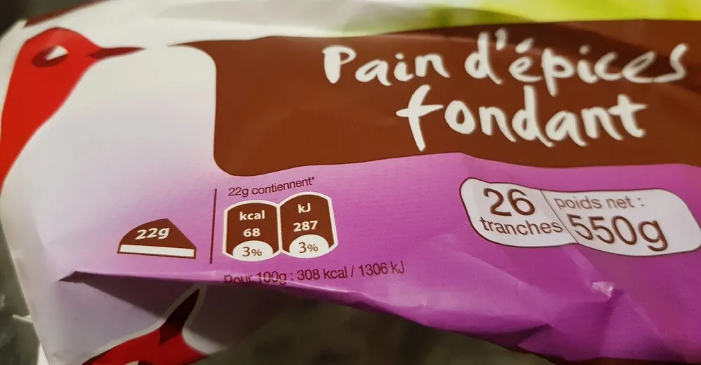 Pain d'épices fondant 550g