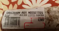 Saucisson aux noisettes