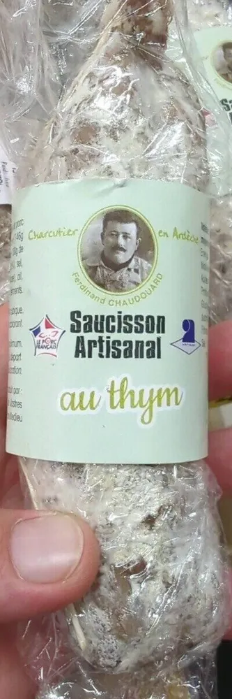 Saucisson artisanal au thym