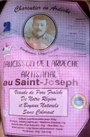 Saucisson de l’Ardèche artisanal au Saint Joseph