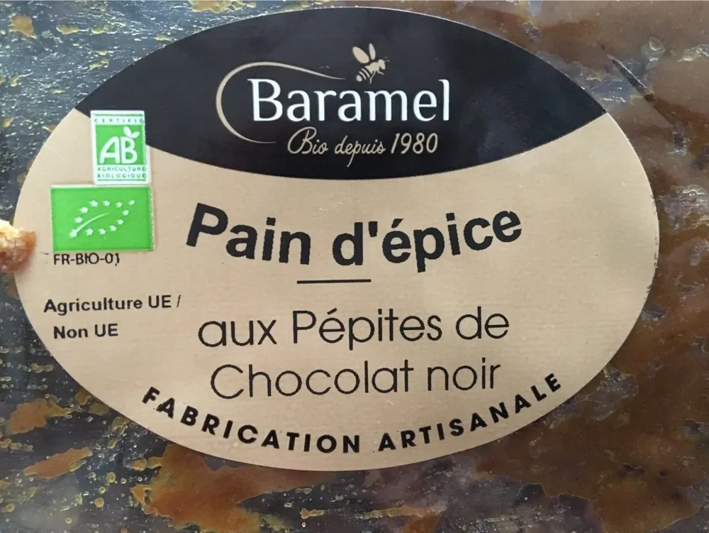 Pains d'épice aux pépites de chocolat noir